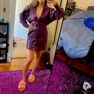 Designer Nicholas faux leather dress